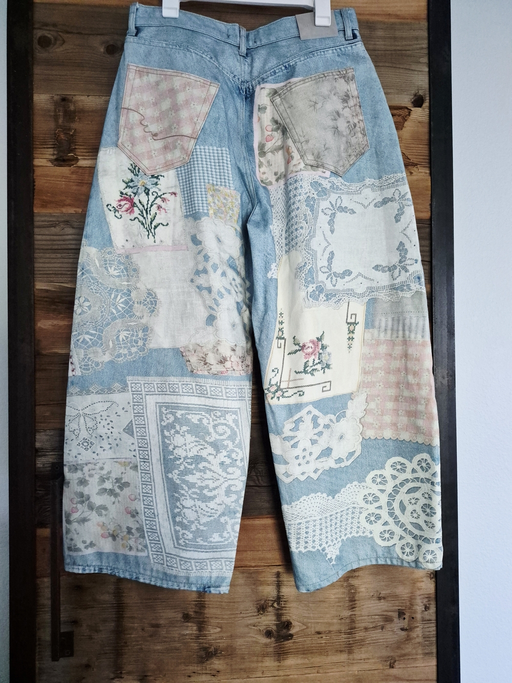NWOT Free People Illusions Printed Relaxed Jeans Size 32S - Picture 6 of 6